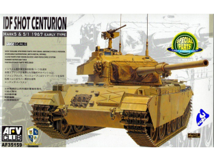 Afv Club maquette militaire 35159 IDF SHOT CENTURION MK5 & 5/1 1