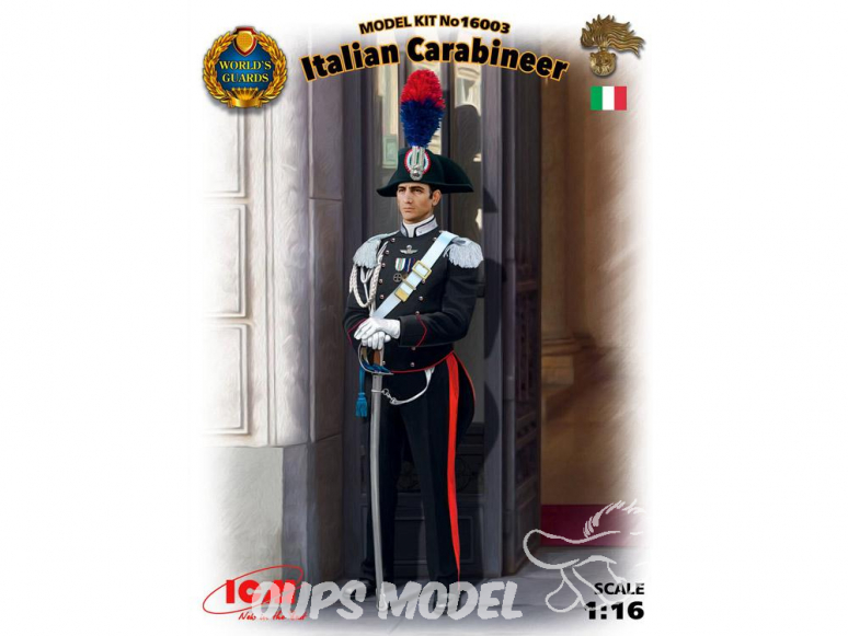 Icm maquette figurine 16003 Carabinier Italien 1/16