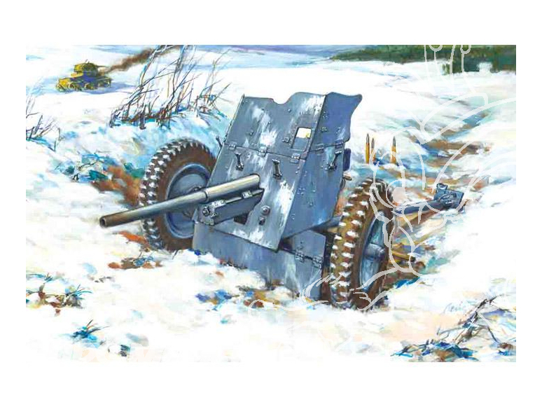 Icm maquette militaire 72251 Canon Anti char Allemand Pak 36 3,7cm WWII 1/72