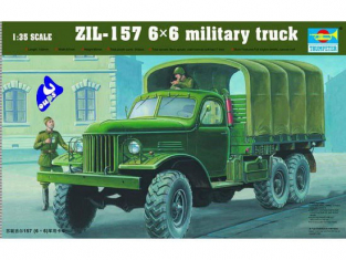 Trumpeter maquette militaire 01001 CAMION SOVIETIQUE ZIL-157 6X6