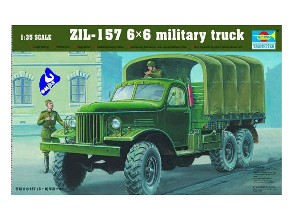 Trumpeter maquette militaire 01001 CAMION SOVIETIQUE ZIL-157 6X6