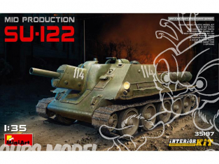 Mini Art maquette militaire 35197 SU-122 Milieu de Production avec Intérieur 1/35