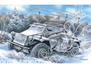 Icm maquette militaire 72441 Sd.Kfz.261 Vehicule de communication Radio Allemand WWII 1/72