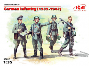 Icm maquette figurines 35639 Infanterie Allemande WWII 1939 - 1942 1/35