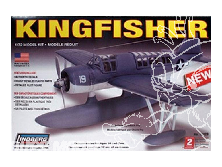 Lindberg maquette AVIONS 70529 Vought OS2U Kingfisher 1/72