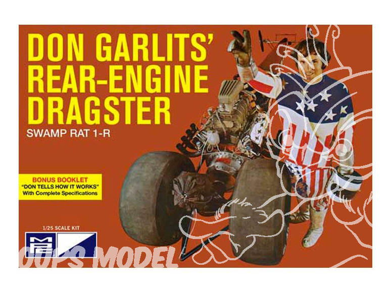 MPC maquette voiture 868 Don Garlits Swamp Rat 14 Rail Dragster 1/25