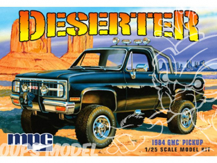 MPC maquette voiture 848 1984 GMC Pickup (Black) Deserter 1/25