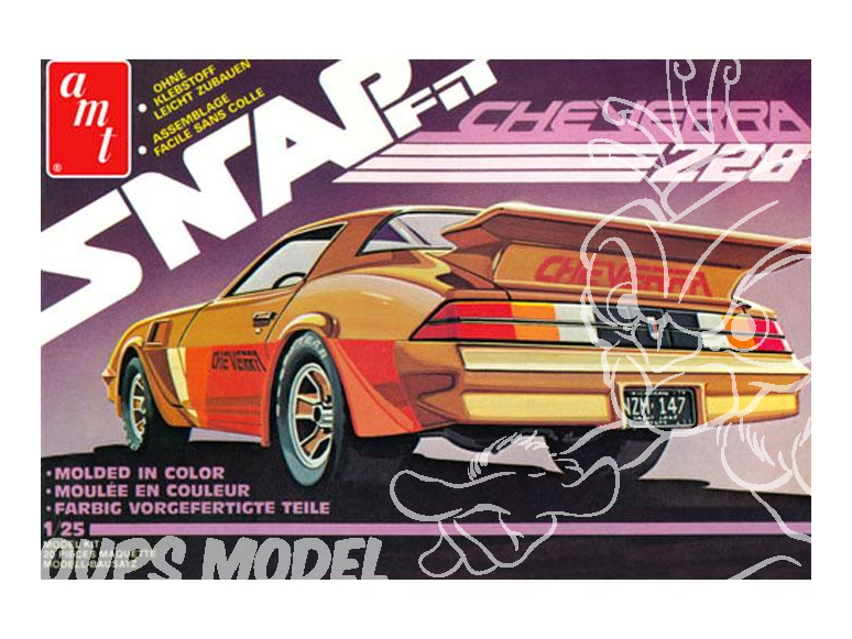 AMT maquette voiture 1007 “Cheverra” Custom 1980 Camaro Z28 Snap 1/25