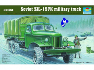 Trumpeter maquette militaire 01003 CAMION SOVIETIQUE ZIL-157K 1/