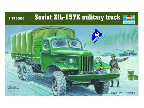 Trumpeter maquette militaire 01003 CAMION SOVIETIQUE ZIL-157K 1/