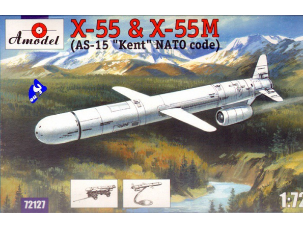 Amodel maquette avion 72127 KH-55 & KH-55M "AS-15 KENT" 1/72