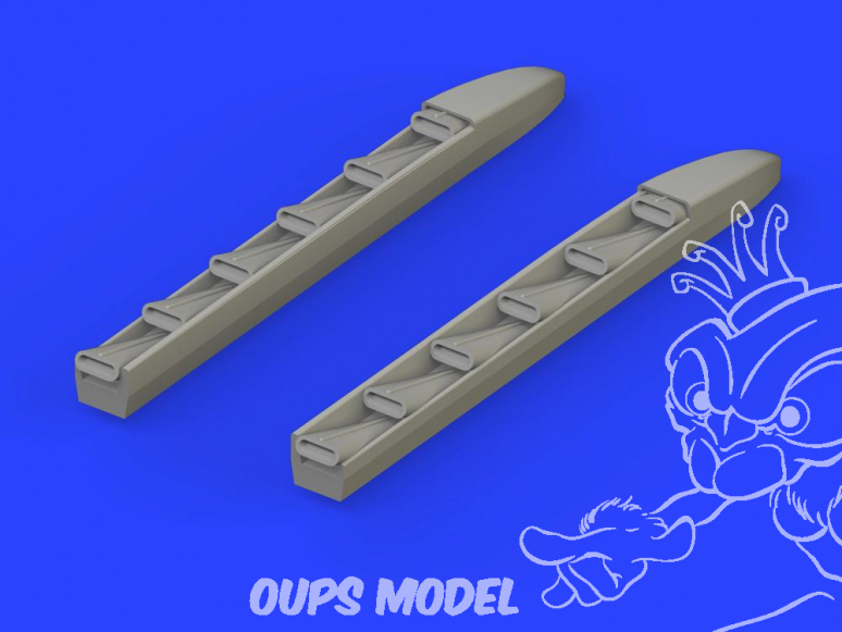 Eduard kit d'amelioration avion brassin 648316 Pipes d'échappement Ki-61-Id Tony Tamiya 1/48