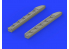 Eduard kit d&#039;amelioration avion brassin 648316 Pipes d&#039;échappement Ki-61-Id Tony Tamiya 1/48