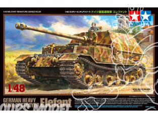 TAMIYA maquette militaire 32589 Chasseur de char Allemand Elefant 1/48
