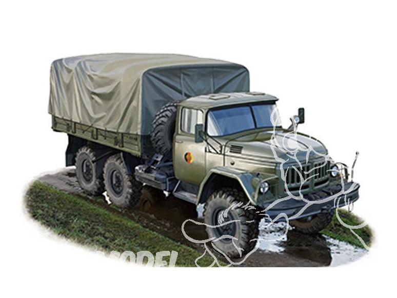 Bronco maquette militaire CB 35193 Camion Russe avec treuil Zil-131 1/35
