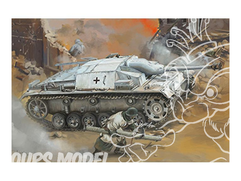 Bronco maquette militaire CB 35116 WWII German StuG III Ausf C/D avec 75mm StuK 37/L24 & 75mm StuK40/L48 (2in1) 1/35
