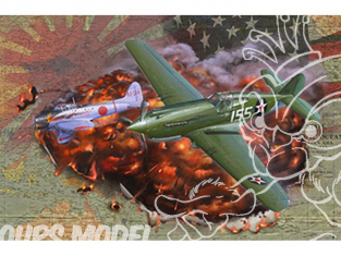Bronco maquette avion FB4008 Curtiss P-40C ’Warhawk’ Fighter US Army Air Force) Pearl Harbor et autres 1/48