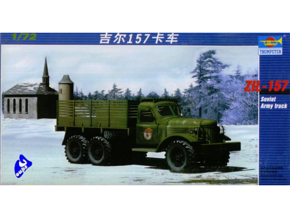 Trumpeter maquette militaire 01101 CAMION CARGO ZIL-157 1/72