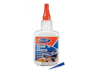 DELUXE MATERIALS colle ad55 GLUE N GLAZE Colle spéciale parties vitrées en plastique