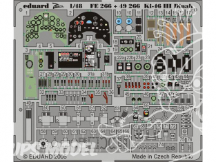 EDUARD photodecoupe avion FE266 Zoom Mitsubishi Ki-46 III Dinah Tamiya 1/48