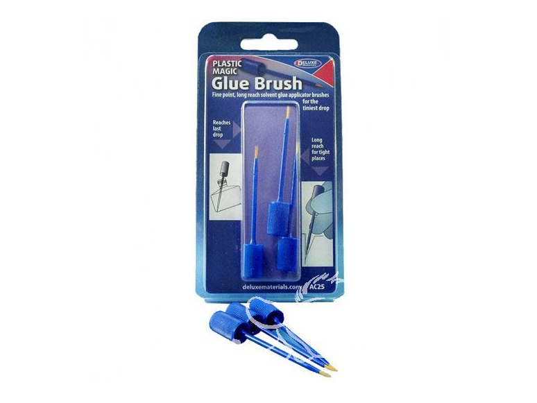 DELUXE MATERIALS colle AC25 Plastic Magic Glue pack pinceaux
