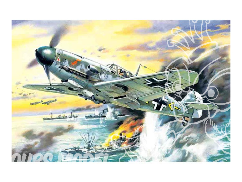 Icm maquette avion 48104 Messerschmitt Bf 109F-4/B WWII 1/48