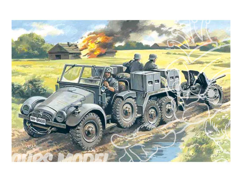 Icm maquette militaire 72461 Krupp L2H143 Kfz.69 avec Pak 36 1/72