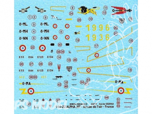 DECALQUES BERNA DECALS BD144-22 Dassault Alpha Jet 1/144