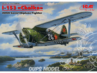 Icm maquette avion 72074 Polikarpov I-153 Chaika WWII 1/72