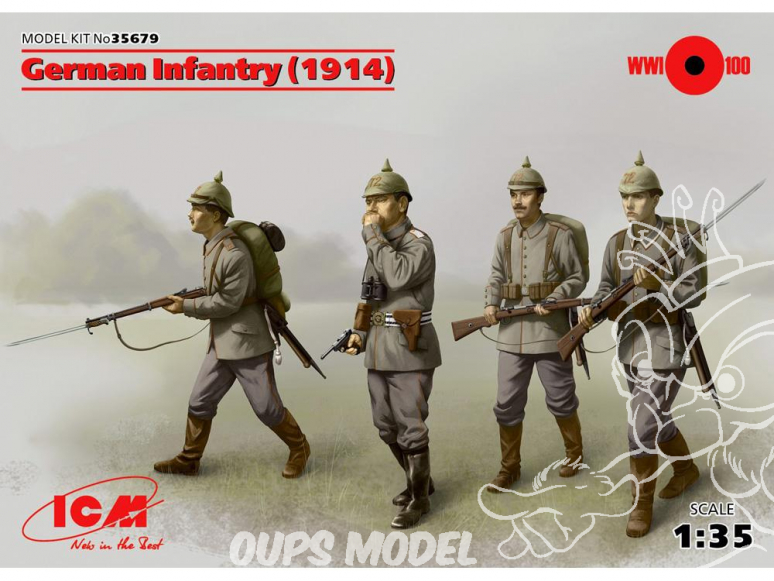 Icm maquette figurines 35679 Infanterie Allemande 1914 1/35