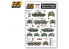 AK interactive ak806 PLANCHE DECALQUES pour CHARS ET ENGINS BLINDES RUSSES MODERNES 1/35