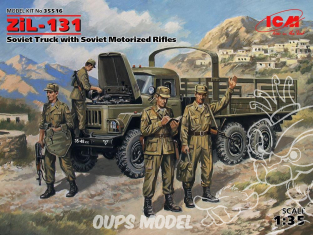 Icm maquette militaire 35516 Zil-131 avec Figurines 1/35