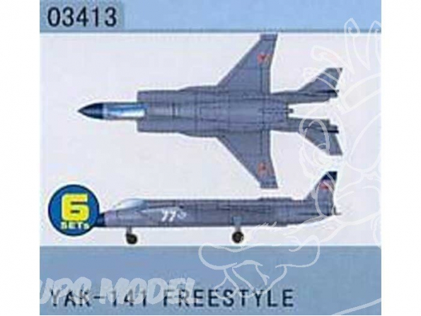 Trumpeter maquette avion 03413 SET DE 6 AVIONS YAK-141 FREESTYLE 1/700