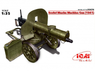 Icm maquette militaire 35676 Mitrailleuse Maxim Sovietique 1941 1/35