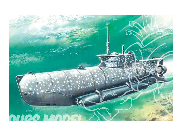 Icm maquette sous-marin S.006 U-Boat Type XXVIIB Seehund (Début de production) WWII 1/72