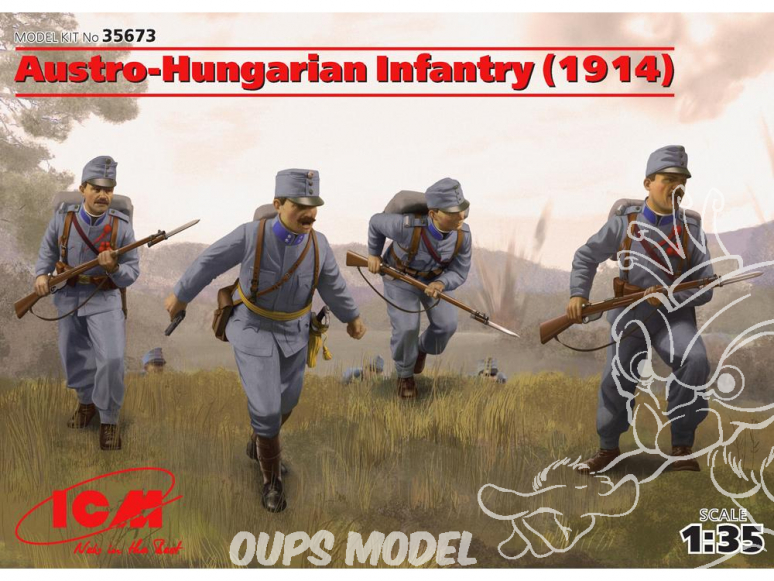 Icm maquette figurines 35673 Infaterie Austro-Hongroise 1914 WWI 1/35