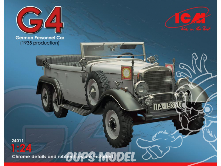 Icm maquette militaire 24011 Mercedes G4 Production 1935 1/24