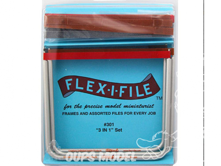 FLEX-I-FILE ff301 3 Cadre avec 13 BANDES ABRASIVES EN TISSUS