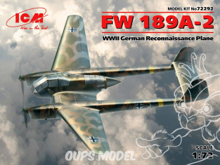 Icm maquette avion 72292 Focke Wulf Fw 189A-2 WWII 1/72