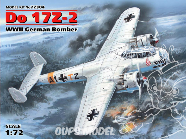 Icm maquette avion 72304 Dornier Do 17Z-2 WWII 1/72