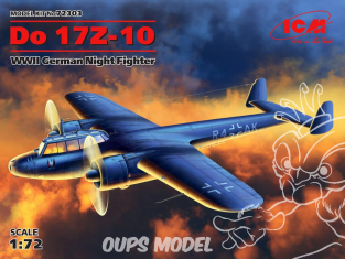 Icm maquette avion 72303 Dornier Do 17Z-10 Chasseur de nuit WWII 1/72