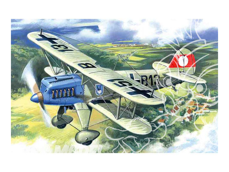 Icm maquette avion 72193 Heinkel He51A-1 WWII 1/72