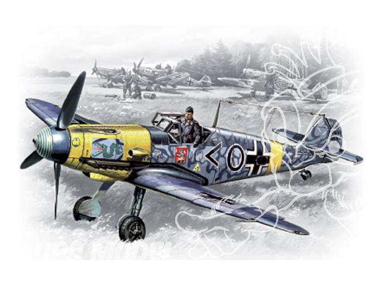 Icm maquette avion 48102 Messerschmitt Bf 109F-2 WWII 1/48