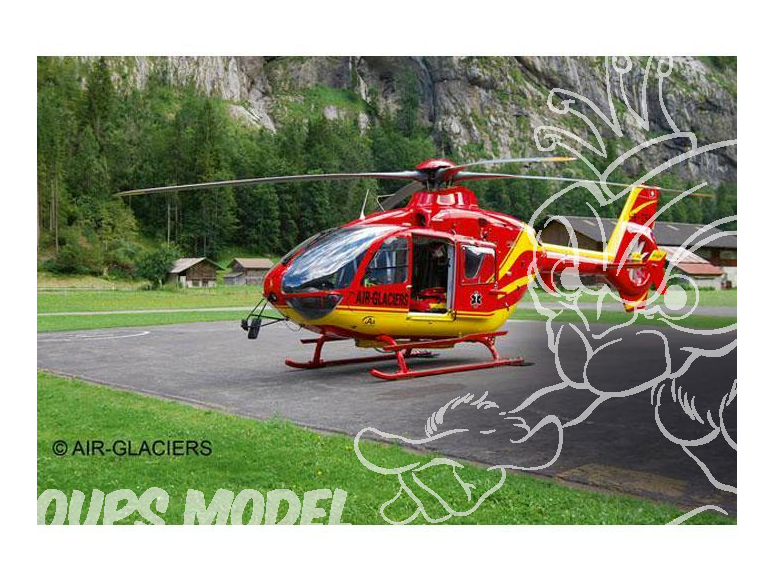 Revell maquette helicoptére 64986 model set Airbus Helicopters EC135 AIR-GLACIERS 1/72