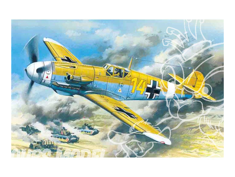 Icm maquette avion 48105 Messerschmitt Bf 109F-4Z / Trop WWII 1/48