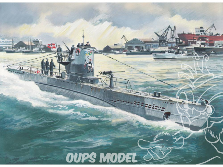Icm maquette sous-marin S.010 U-Boat Type IIB 1943 WWII 1/144