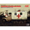 Icm maquette militaire 35414 Ford V3000S/SS M Maultier avec cellule Ambulance WWII 1/35