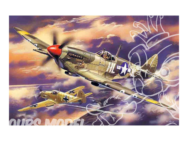 Icm maquette avion 48065 Spitfire Mk.VIII WWII 1/48