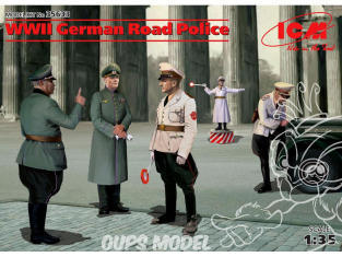 Icm maquette figurines 35633 Police de la Route et Aumoniers Allemands WWII 1/35