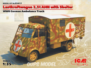 Icm maquette militaire 35417 Renault AHN Lastkraftwagen 3,5 t avec cellule Ambulance WWII 1/35
